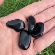 Load image into Gallery viewer, Black Obsidian Tumbled / Tumble Stone / Tumbles