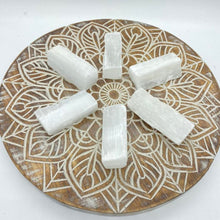 Load image into Gallery viewer, Selenite Crystal Chunk Raw Satin Felspar Raw Crystal
