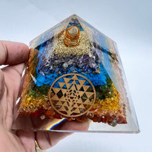 Load image into Gallery viewer, Organite Orgone Chakra  Pyramid