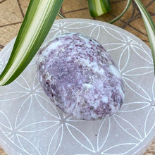 Load image into Gallery viewer, Lepidolite Crystal Palm Stone Palmstone