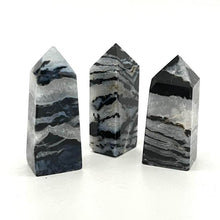 Load image into Gallery viewer, Zebra Agate Crystal Tower Point Generator