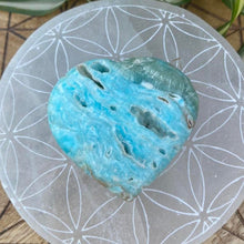 Load image into Gallery viewer, Aragonite Crystal Heart Gift for Her Blue Crystal