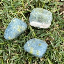 Load image into Gallery viewer, Blue Calcite Tumbled / Tumble Stone / Tumbles