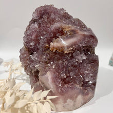 Load image into Gallery viewer, Pink Amethyst Cluster Specimen Raw Crystal Rock