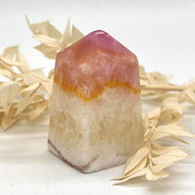 Load image into Gallery viewer, Pink Aragonite Crystal Tower Point Obekisk  Pink Crystal