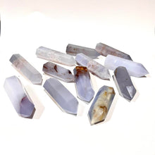 Load image into Gallery viewer, Blue Chalcedony Crystal Tower Point Generator