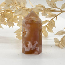 Load image into Gallery viewer, Flower Agate Crystal Tower Point Generator