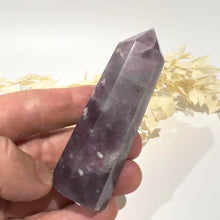 Load image into Gallery viewer, Plum Blossom Pink Tourmaline Crystal Tower Point Generator