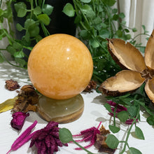 Load image into Gallery viewer, Orange Calcite Crystal Sphere Orange Calcite Crystal Ball