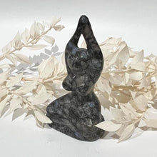 Load image into Gallery viewer, Que Sera Crystal Yoga Woman / Girl Crystal Carving
