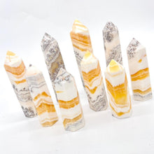 Load image into Gallery viewer, Dendritic Orange Calcite Crystal Tower Point Generator Gift for Her