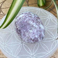 Load image into Gallery viewer, Lepidolite Crystal Palm Stone Palmstone