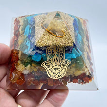 Load image into Gallery viewer, Organite Orgone Chakra Pyramid