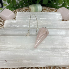 Load image into Gallery viewer, Rose Quartz Crystal Pendulum Crystal Gift