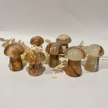 Load image into Gallery viewer, Green Onyx Mushroom Crystal Carving