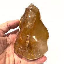 Load image into Gallery viewer, Golden Healer Flame Crystal Carving