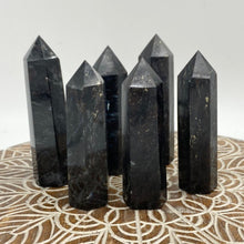 Load image into Gallery viewer, Astrophyllite Crystal Tower Point Generator
