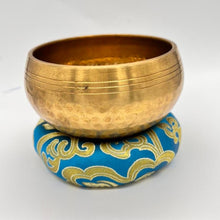 Load image into Gallery viewer, Hand Made Fabric Donut 12cm Singing Bowl Sound Healing Nepalese