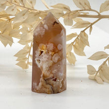Load image into Gallery viewer, Flower Agate Crystal Tower Point Generator