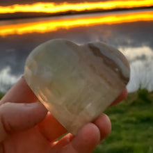 Load image into Gallery viewer, Caribbean Calcite Heart Crystal Gift for Her Blue Crystal Heart