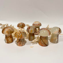 Load image into Gallery viewer, Green Onyx Mushroom Crystal Carving