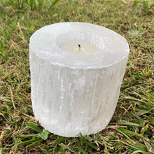 Load image into Gallery viewer, Selenite Crystal Candle Holder Tea Light Holder Burner Gift