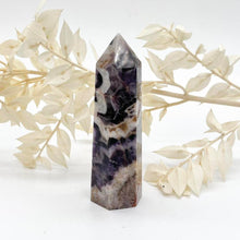 Load image into Gallery viewer, Chevron Amethyst Crystal Tower Point Generator