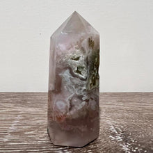 Load image into Gallery viewer, Small Flower Agate Crystal Tower Point Generator