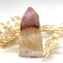 Load image into Gallery viewer, Pink Aragonite Crystal Tower Point Obelisk Pink Crystal Tower