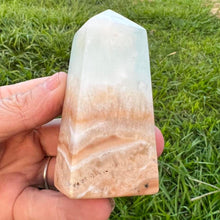 Load image into Gallery viewer, Caribbean Calcite Crystal Tower Point Generator