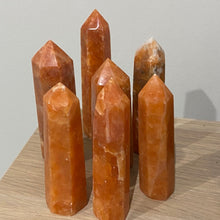 Load image into Gallery viewer, Orange Calcite Crystal Tower Point Generator