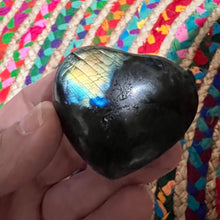 Load image into Gallery viewer, Labradorite Crystal Heart with Great Flash Labradorite Crystal Heart