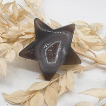 Load image into Gallery viewer, Druzy Agate Crystal Star Carving Agate Star