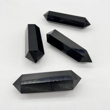 Load image into Gallery viewer, Black Obsidian double Terminated Point tower