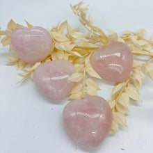 Load image into Gallery viewer, Rose Quartz Puffy Crystal Heart