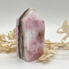 Load image into Gallery viewer, Pink Aragonite Crystal Tower Point Obekisk Pink Crystal