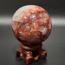 Load image into Gallery viewer, Fire Quartz Crystal Sphere Crystal Ball