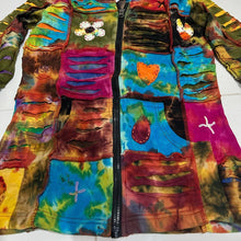 Load image into Gallery viewer, Nepalese Handmade Multi-Colour Cotton Hoodie Cardigan size Medium / Large