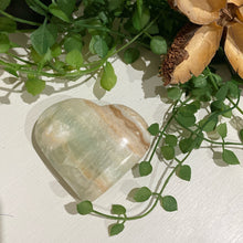 Load image into Gallery viewer, Caribbean Calcite Heart Crystal Gift for Her Blue Crystal Heart