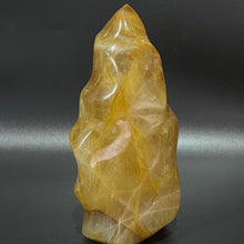Load image into Gallery viewer, Golden Healer Flame Crystal Carving