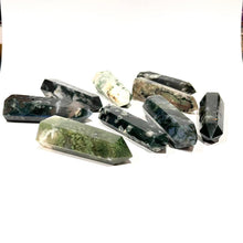 Load image into Gallery viewer, Moss Agate Tower Point Generator Gift