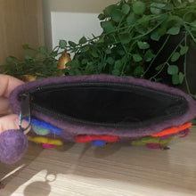 Load image into Gallery viewer, Boho Handmade Felt Purse Coin Purse Make-up Bag