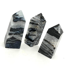 Load image into Gallery viewer, Zebra Agate Crystal Tower Point Generator