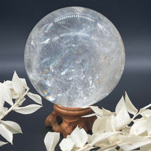 Load image into Gallery viewer, Rainbow Clear Quartz Crystal Sphere Crystal Ball