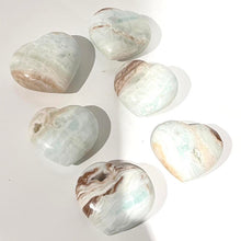 Load image into Gallery viewer, Caribbean Calcite Heart Crystal Gift for Her Blue CrystalHeart