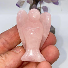 Load image into Gallery viewer, Rose Quartz Angel Crystal Carving