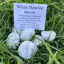 Load image into Gallery viewer, Howlite Tumbled / Tumble Stone / Tumbles