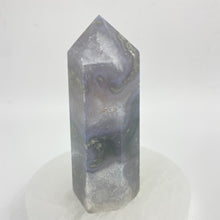 Load image into Gallery viewer, Moss Agate Crystal Tower Point Generator