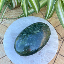 Load image into Gallery viewer, Nephrite Green Crystal Palm Stone Green Crystal
