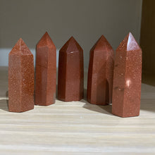 Load image into Gallery viewer, Gold Stone Crystal Tower Point Generator